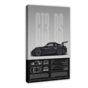 Morden Car Poster For Men Trendy Super Car Wall Art For Boys Bedroom Racing Car Prints Photos Office Decor Home Decor Eco-Friendly Material Fade-Resistant Waterproof UV-Protected Vibrant Colors - Decoration