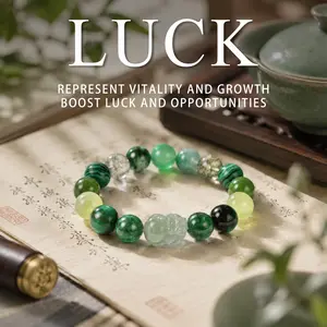 LUMAWU Pixiu Wood Energy Five-Elements Bracelet | Growth & Balancing Crystal