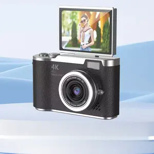 HD CCD Portable Mini Compact Digital Camera - Lens and Memory Card Supported, Beginner Student Point-and-Shoot Camera for Home Shooting & Recording