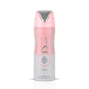 Yara Deodorant Spray 200ml (6.7 oz) for Women by Lattafa | Stay Fresh With a Soft Blend of Orchid, Tropical Fruits & Creamy Vanilla.