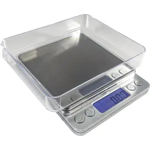 Optima Home Scales  Titanium Stainless Steel Platform Large Pocket Scale - 500 x 0.01 g, Auto-Off, Large Size