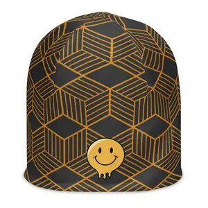 Geo Smiley Beanie