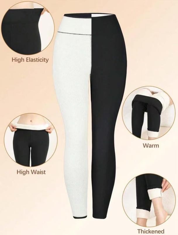3 Pack Super Soft Plus Lined Leggings, Solid Color Thermal Warm Pants for Women, Workout Yoga Running, Fall and Winter Yoga Pants