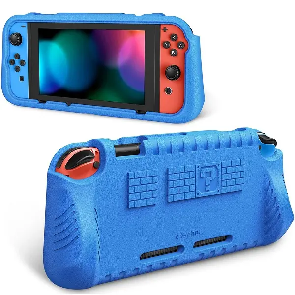 Fintie Flexible EVA Material Heavy-Duty Case for Nintendo Switch Original Model (6.2-in Screen) - Extreme Shock Protection, Ergonomic Grip, Game Card Slots, Easy Installation, Screen-Safe Handheld Cover with Controls for Kids and Grownups