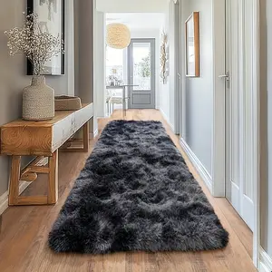VIKAMA Rectangular Plush Carpet, a Carpet With Soft, Fluffy, And Long-Haired Areas, a Plush Carpet With Soft Sponge And Anti-Slip Properties For Durable Use In The Bedroom, Decorative Carpet, Soft Shaggy Rug, Soft Fluffy Rugs, Home Decorative Rugs