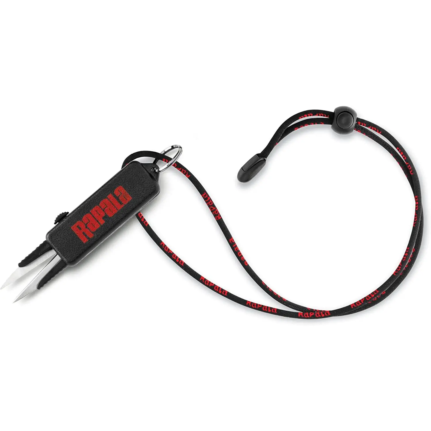 Rapala EZ Stow Line Scissors, Easy-Stowing Hand Tool for Cutting Braid, Braided Line with Lanyard, Neck Strap, Easy-Stowing Tool