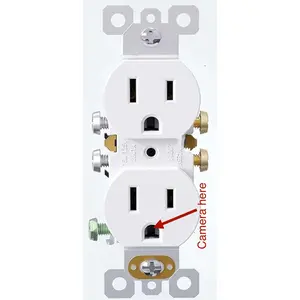 4K WiFi Electric Outlet Camera 4K/1080P Resolution Motion Detection with Audio for Home and Office Security Parental Monitoring of Underage Children