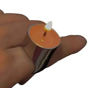 Metal Candle Rings for Women and Men - Unique and Creative Jewelry Gift