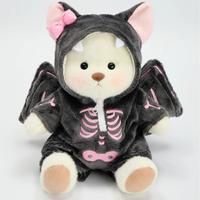 Pink Skeleton Bat With White Bear