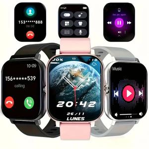 New 2025 Smart Watch Wristwatch Phone - Multifunctional Wearable Wireless for Android iOS, 1.83-Inch Display, Bluetooth Calling Support for Making/Receiving Calls, Over  Sports Fitness Modes, Message Notifications, Fitness Tracker for Steps Calories.