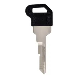 Hillman  Automotive Universal Key Blank for 6R Single Sided for Buick - Case of 5, Black & Silver