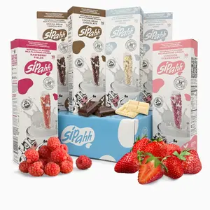 Milk Flavoring Straws, 60 Straws, Chocolate, White Choc,  Raspberry, Strawberry, CHOC & BERRY, Low Sugar, Kid-Approved Fun, No Artificial Flavors or Colors, Works with Any Milk, Perfect for Lunchboxes & Gifting, Flavored milk, Healthy snack for kids