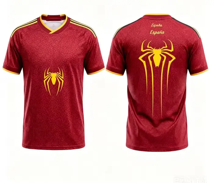 Men Women Soccer Jersey Short Sleeve Spider Pattern 3D Print Football Tee Casual Street Training Tops Family Matching