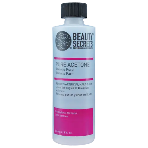 Arcadia Beauty Labs LLC Pure Acetone Finger Nail Polish Remover - 8 oz Adult Unisex Salon-Grade Bottle, Gentle Formula, Quick Gel/Acrylic Removal, Gently Removes Sculptured & Artificial Nails