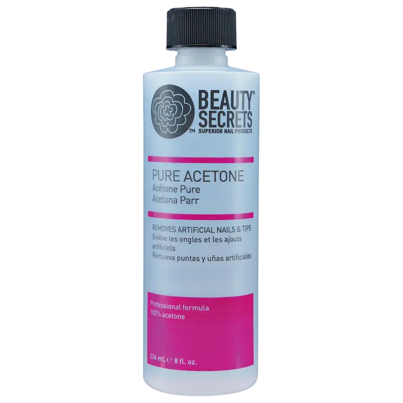 Arcadia Beauty Labs LLC Pure Acetone Finger Nail Polish Remover - 8 oz Adult Unisex Salon-Grade Bottle, Gentle Formula, Quick Gel/Acrylic Removal, Gently Removes Sculptured & Artificial Nails