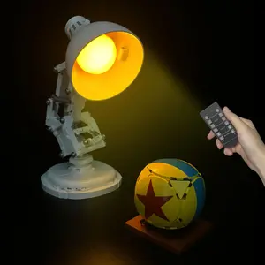 LED Light Set 21357 Compatible with Luxo Jr. Building Block DIY Lamp Toy, Perfect for Creative Play, Enhance Your Build Experience