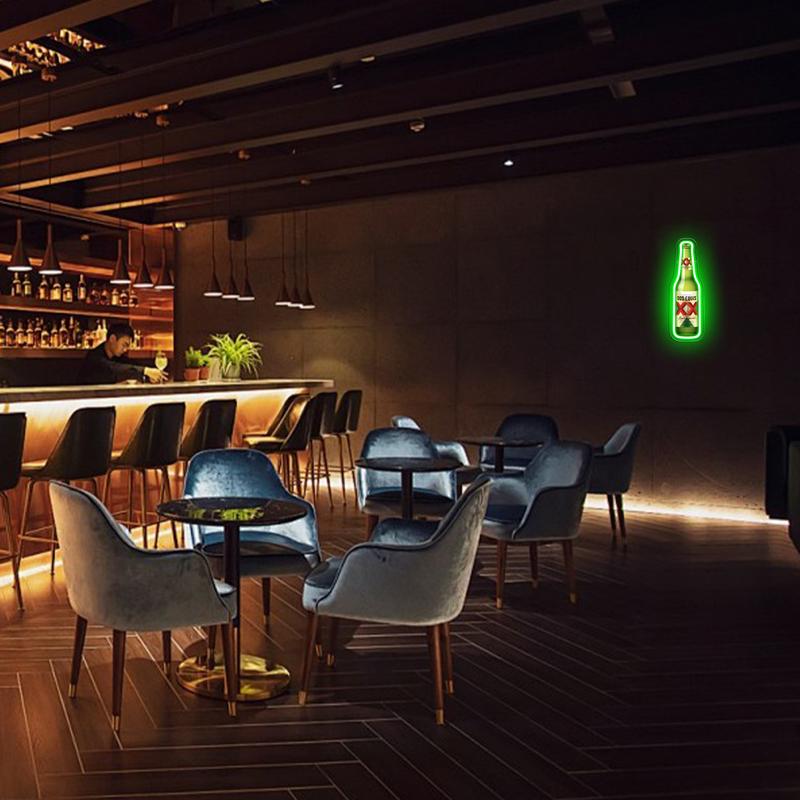 Dos Equis Mexican Lager Beer Neon Sign for Wall Decor Dimmable Beer Neon Signs Bar Led Sign Neon Sign for Man Cave Light Up Sign for Bedroom Home Bar Shop Pub Bistro Party Hotel Game Room Decor Gifts Led Neon Lights