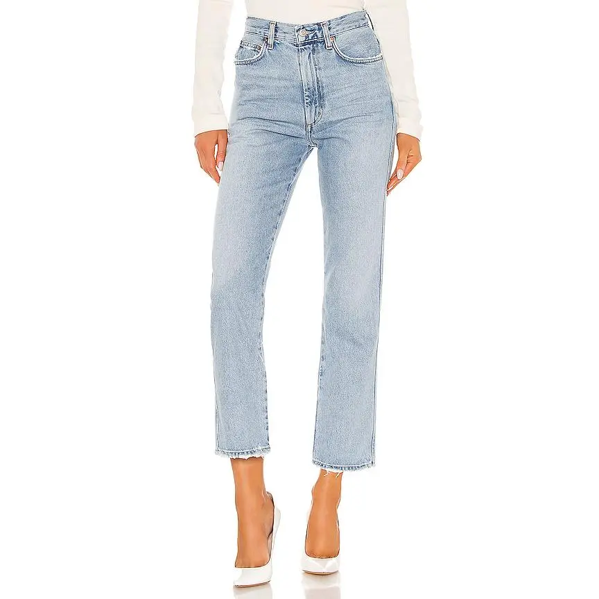 AGOLDE Pinch Waist High Rise Kick Jeans in Riptide