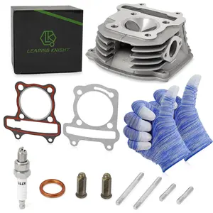 GY6 125cc to 150cc 57.4mm Cylinder Head with Assembly Valves Bolt for 152QMI 157QMJ Scooter Moped ATV Go Kart Quad Engine Powersports Engine Kit Non EGR Type