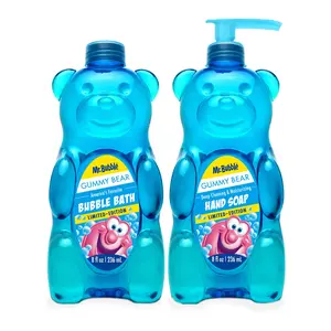 Mr. Bubble Gummy Bear Bubble Bath & Hand Soap Set, Fun Bear Shaped Bottles and Fruity Gummy Bear Scent, 32 fl oz