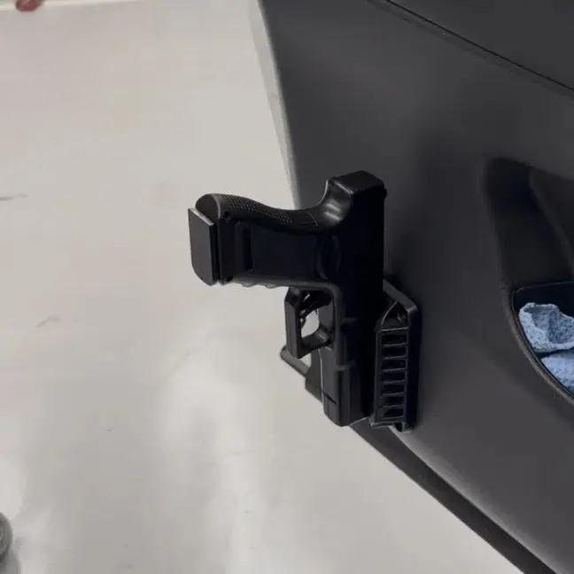 Gun Magnet Bracket Quick Draw Gun Magnetic Pistol Holster Hidden Car Applicable to multiple scenarios Adjustable Magnetic Car Gun Holster