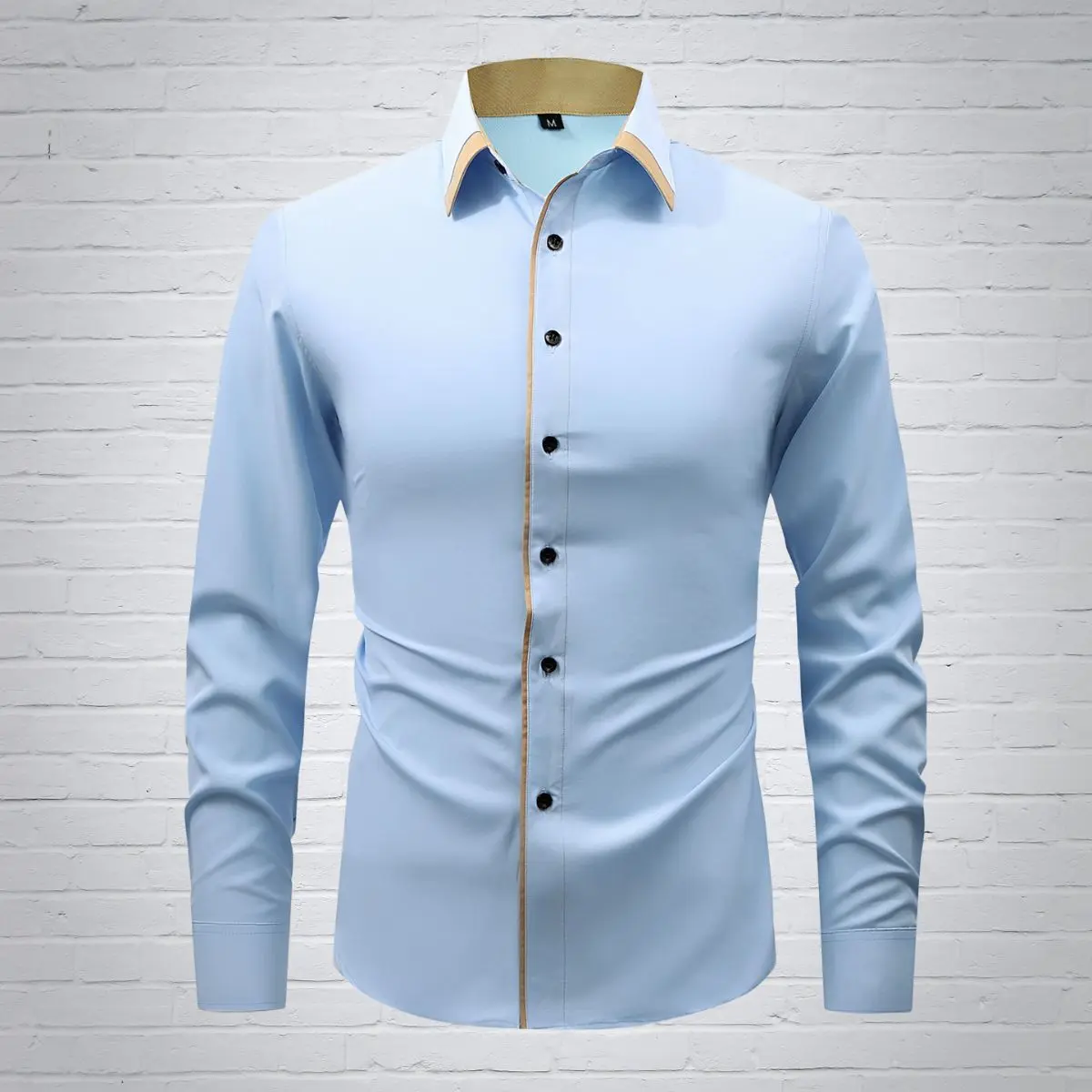 relaxed fit dress shirt men The Resort Shirt in Linen main image 1