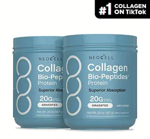 Collagen Bio-Peptides Powder 20oz - Grassfed Protein Supplement - Advanced with 18 Essential Amino Acids