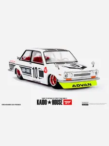 Mini GT x Kaido House Collab Factory Sealed Datsun 510 Street Team XMM V1 White #176