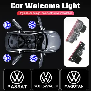 New For VOLKSWAGEN VW LED Car Door Welcome Logo Projector Ghost Shadow Light For VW Volkswagen Tiguan MK1 MK2 Sagitar Passa