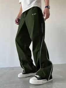 HanPath Y2K Baggy Sweatpants Parachute Pants Wide Leg Vintage Track Pants Casual Streetwear Bottom