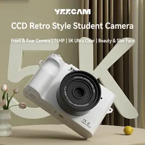 75-megapixel 5K ultra-HD dual front and rear cameras, comes with a 32GB TF memory card, supports Wi-Fi transfer to smartphones, features beauty and face-slimming modes with an LED fill light, 3-inch color screen, 18x zoom—the top choice for student gifts