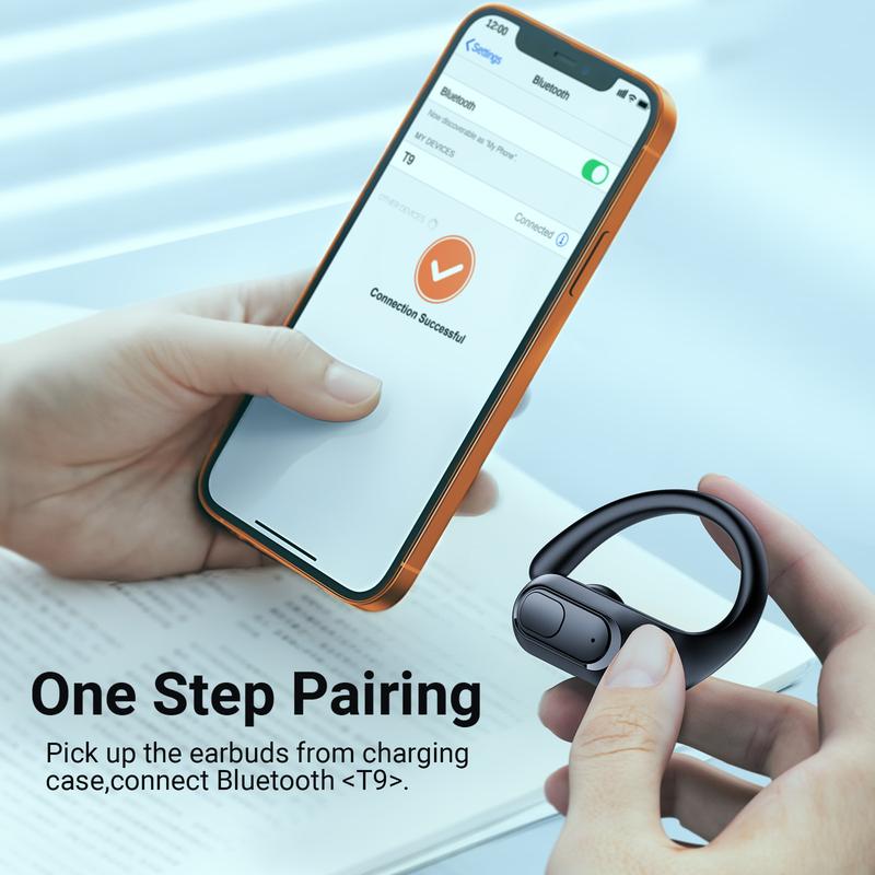 T9 TWS Wireless Earbuds: Bluetooth 5.3, 96Hrs Playback, Waterproof, LED Display - Ideal for Sports Audio Earphones Electronic Headset Headphone