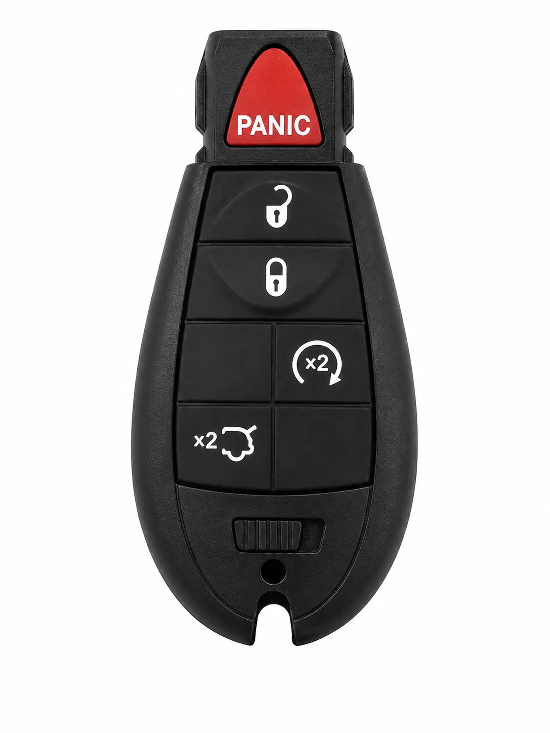 Vehicle Security Panic Button Key Fob with Lock, Unlock, and Panic Functions - Shell only