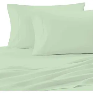 Standard Pillowcase Set, 400TC 100% Cotton Pillowcases, Hotel Quality Olive Pillowcase Set, Skin Friendly Percale Pillowcase Set for by Purity Home