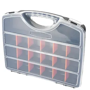 Tool Organizer Box, Toolbox Storage Box, Small Parts Storage Container, Ideal for Screws Nuts Bolts Jewelry, Durable Tool Organiser