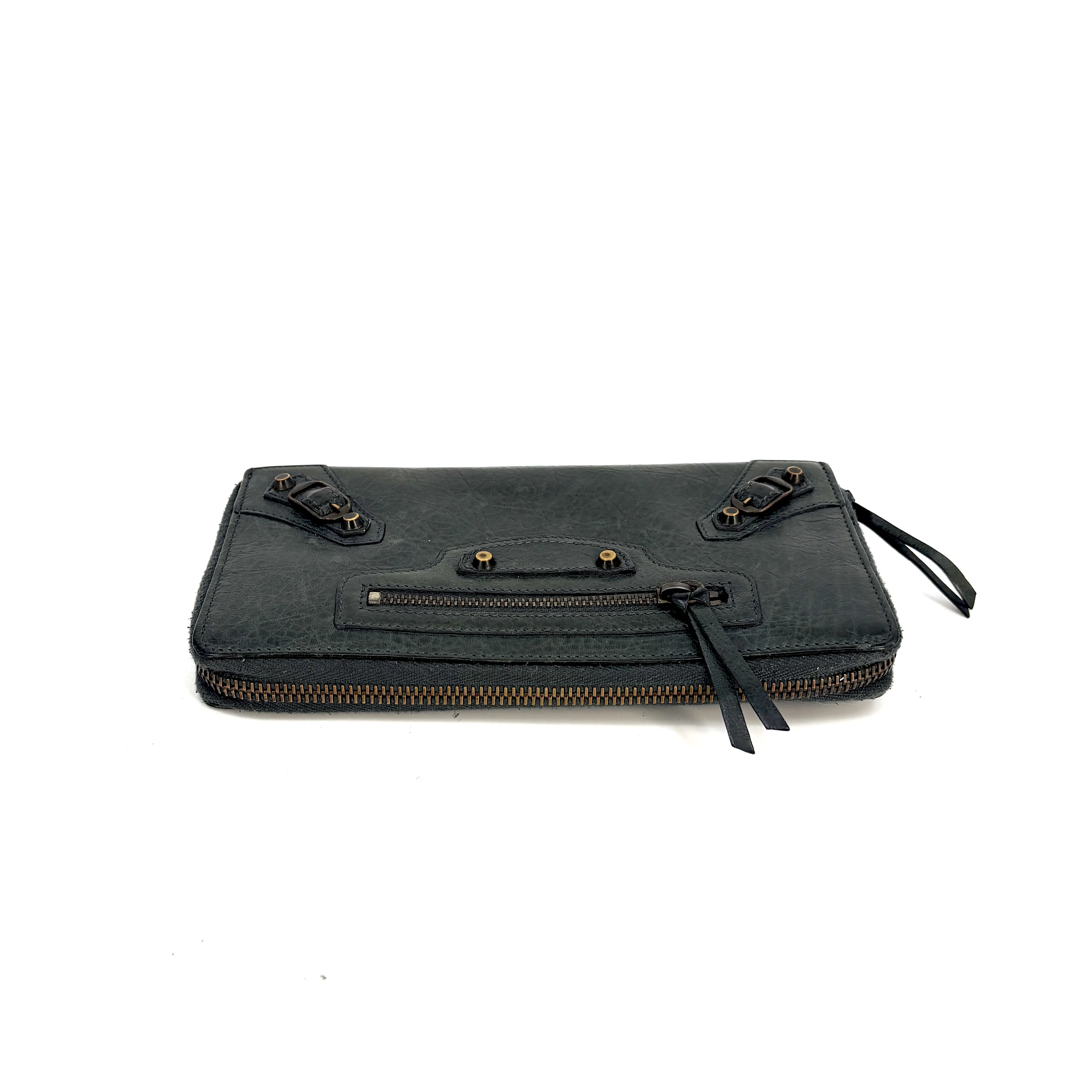 Pre-owned Balenciaga leather wallet Classic Arena Lambskin Continental Long B00280