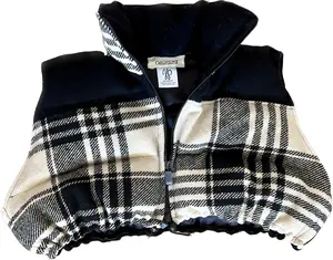 Patchwork Puffer Vest