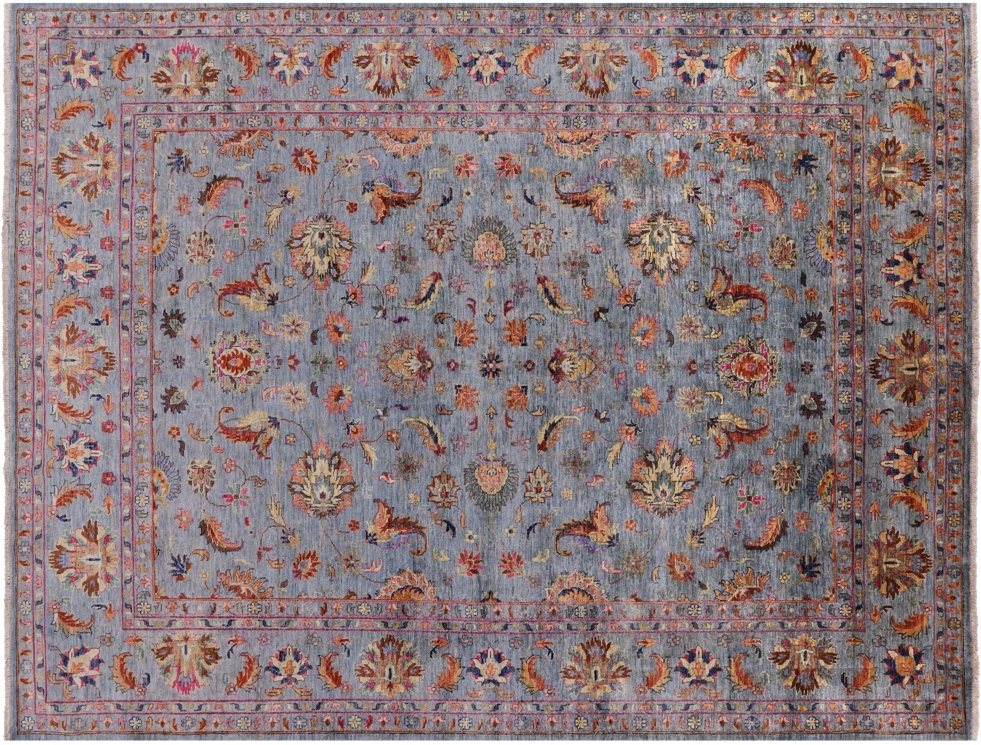 Persian Tabriz Hand-Knotted Wool Rug 8' 1" X 10' 2" - Q14173