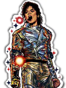 Michael Jackson Vinyl Sticker 3.5”