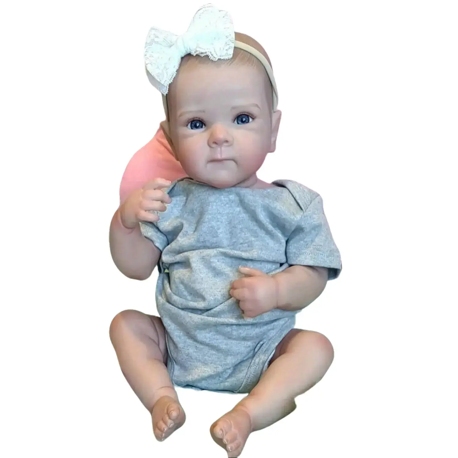 TopLink Unisex 48cm/19inch Reborn Baby Doll - 1.1kg BPA-Free Soft Vinyl Full Body Jointed Collectible Toy for 4-6 Years Kids, Handmade Fashion Gift with Clothes, Pacifier, Bottle, Birth Card for Doll Enthusiasts & Child Development