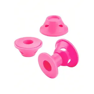2026 New Pink & Blue Silicone Hair Curlers 10/20/30Pcs, No Heat Damage Hair Styling Tools, Portable Easy Use, Create Natural Waves Bangs for Short Medium Hair, Home Travel Essential