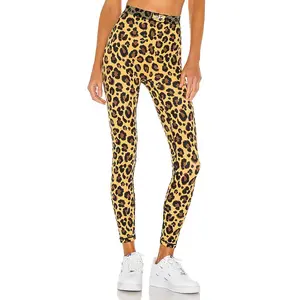Adam Selman Sport Bonded Active Legging in Honey Leopard