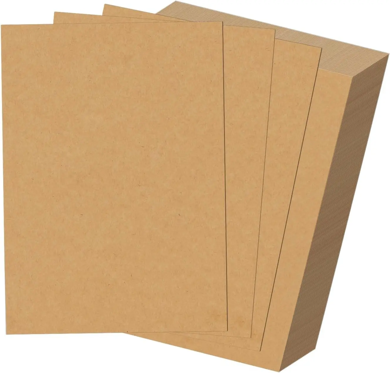 100 Pack 5x7 Chipboard Sheets, Kraft Cardboard for Shipping, Scrapbooking, DIY Crafts