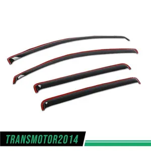 In-Channel Transparent Window Visors - Rain Guards, Debris Shield, Direct Affix Car Exterior Accessories for 2023-2025 Chevy Colorado & GMC Canyon Crew Cab, Accessories for Car