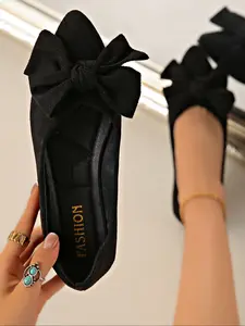 Comfortable Women's Flat Shoes, Fashion Casual Footwear, Daily Wear Low Heel Design, Most Comfortable Stylish Durable Ladies Flats, Bowknot Design Shoes