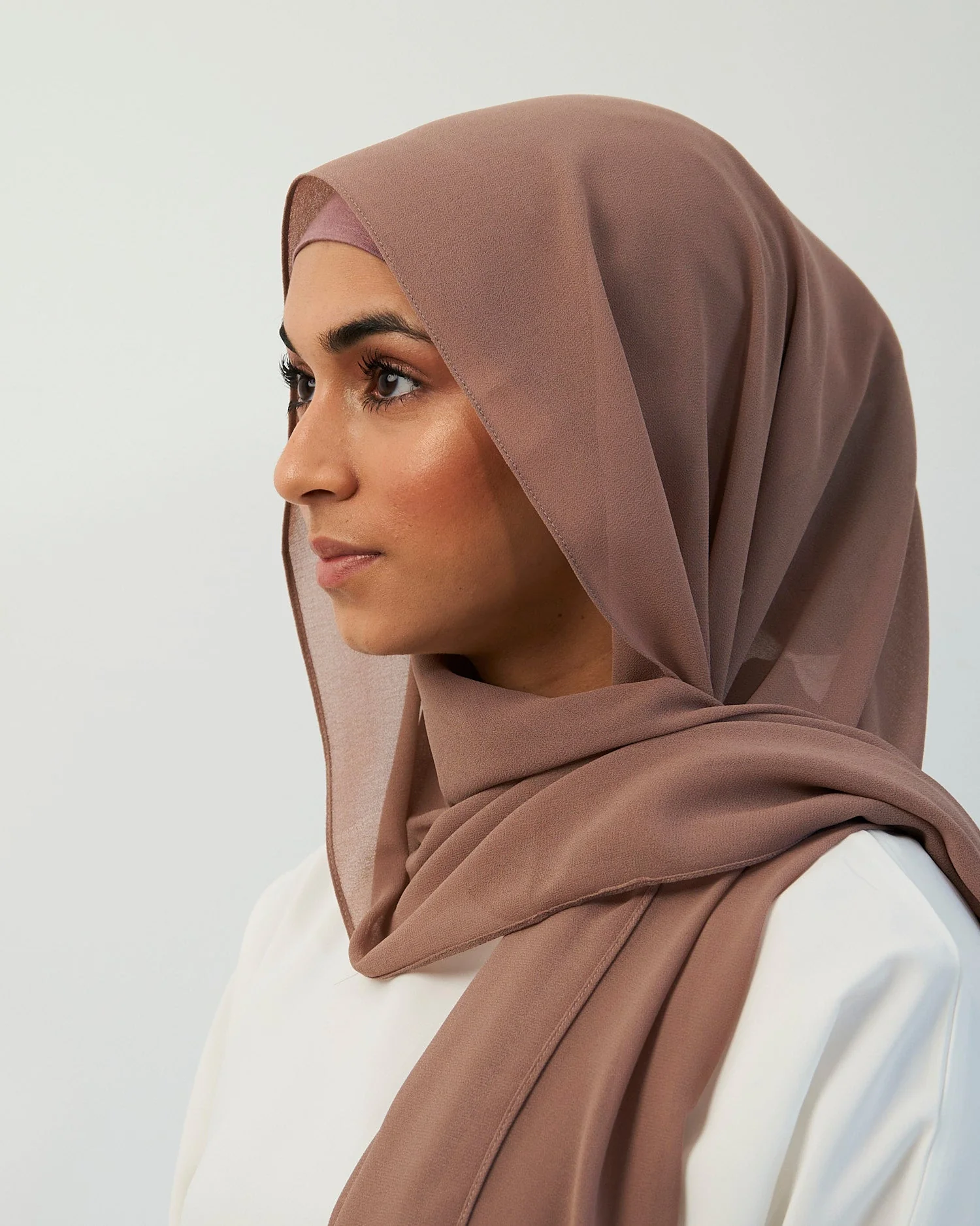 Chiffon Hijab Set - Nude