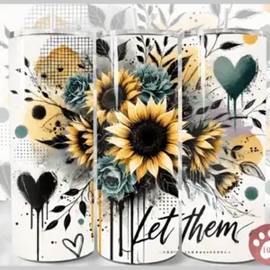 Let them | 20oz Skinny sublimation transfer print out (TRANSFER ONLY, NOT A FINISHED TUMBLER)