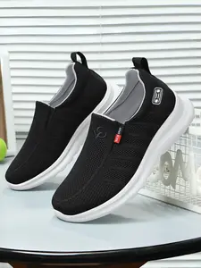 Women's Comfortable Lightweight Athletic Walking Shoes, Soft Sole Breathable Sporty Slip-On Sneakers for Middle-Aged Women & Moms