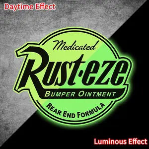 Racing Theme Glow in The Dark Car Sticker, Night Glow Cover Scratches Waterproof Decoration, Suitable for Auto Windows, Rear Bumper, Body, Motorcycle Windscreen