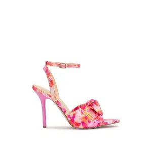 Neveny High Heel in Pink Floral - Stylish Footwear with Floral Design and Comfortable Fit